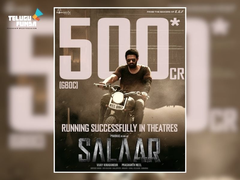 Salaar Box Office Records with 500 Cr