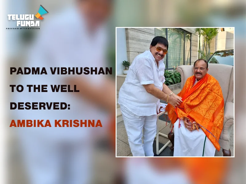 Ambika Krishna Gaaru Congratulates Shri M. Venkaiah Naidu