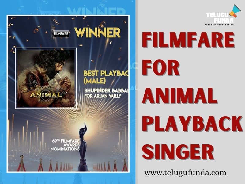 Animal Wins Best Playback Singer Filmfare Award for Arjun Vailly