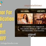 Kajal Agarwal and Arjun Rampal Honored with Honour of the Cinema at JIFF