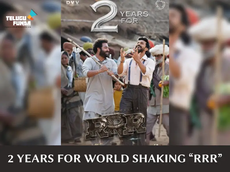"Two Years, Two Storms, United to Shake the World!" - RRR Movie