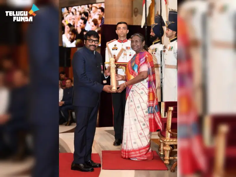 "Legendary Megastar Chiranjeevi Receives Prestigious Padma Vibhushan Award"