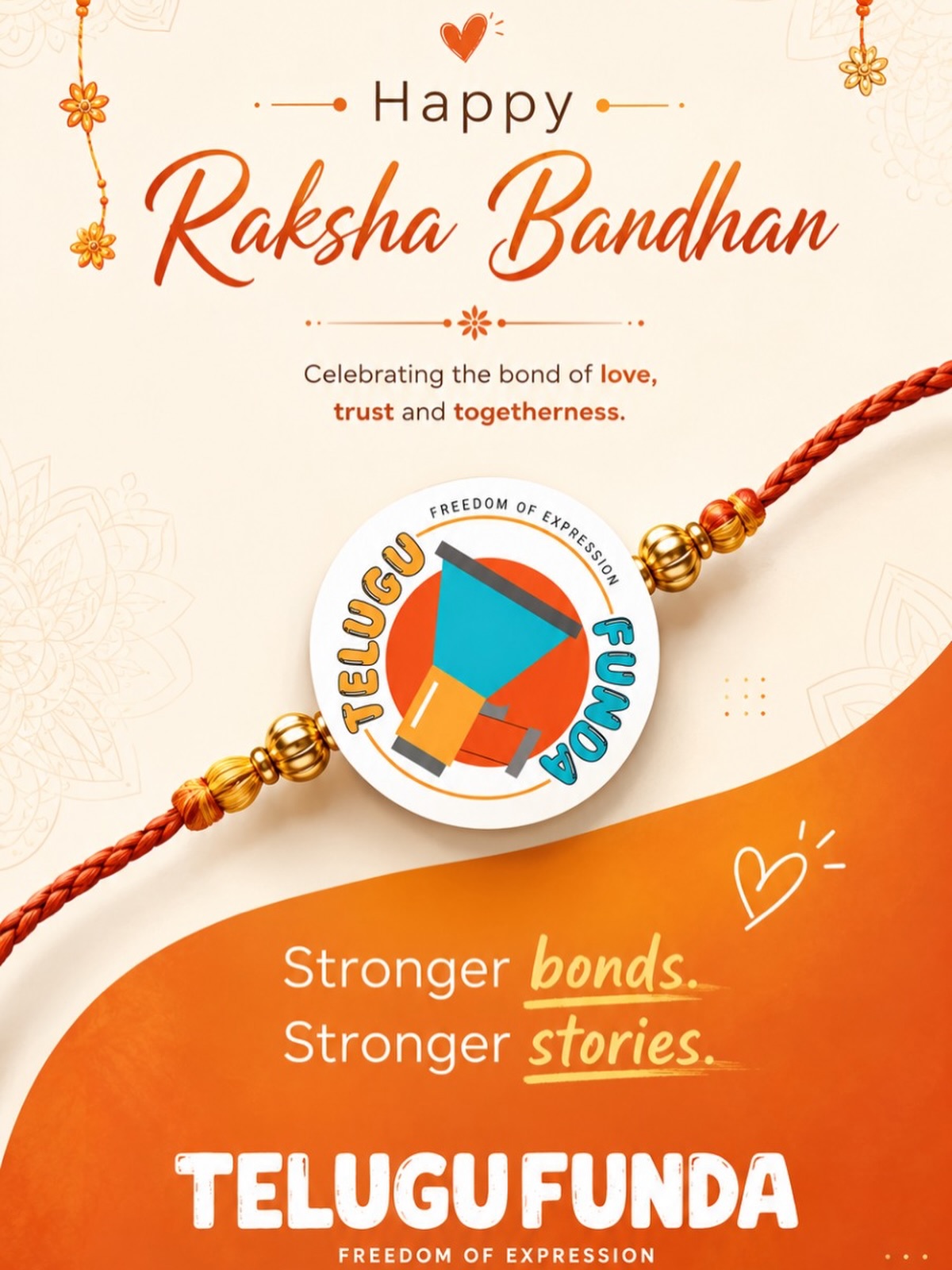 ❤️ Happy Raksha Bandhan! ❤️
Celebrating the beautiful bond of love, trust, and togetherness between brothers and sisters. May this Raksha Bandhan bring stronger bonds, countless memories, and endless happiness to every sibling. 🥰🪢✨
Stronger bonds. Stronger stories. ❤️
Telugu Funda | Freedom of Expression
#happyrakshabandhan #rakshabandhan #rakhi #instagram #viral