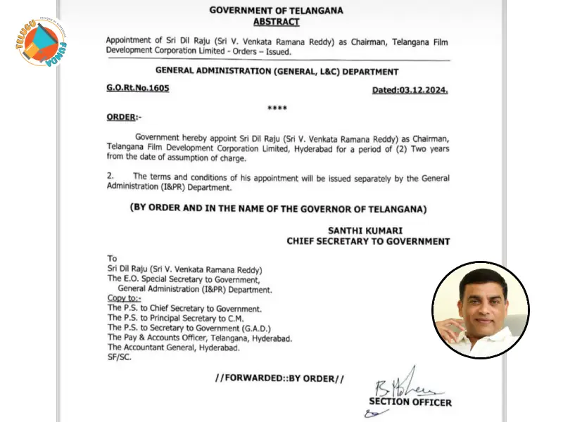 Dil Raju Appointed as Chairman of TFDC